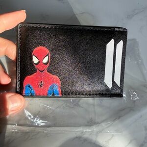 Spider-Man Face ID Black Card Holder Wallet